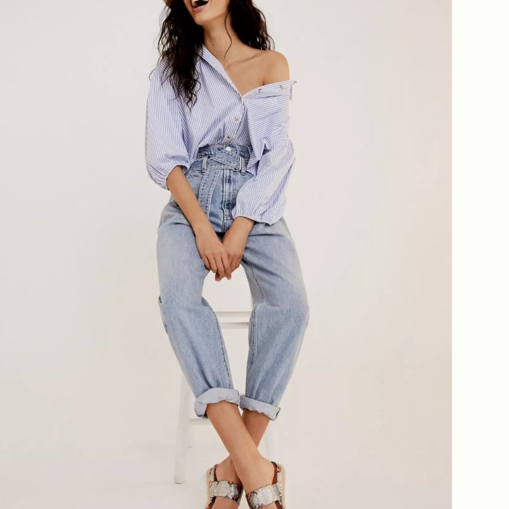 AGOLDE '90S ULTRA HIGH-RISE STRAIGHT JEANS NWT